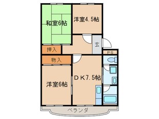 第２光陽ハイツの物件間取画像